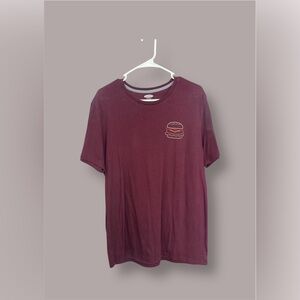 Burgundy Graphic T-Shirt